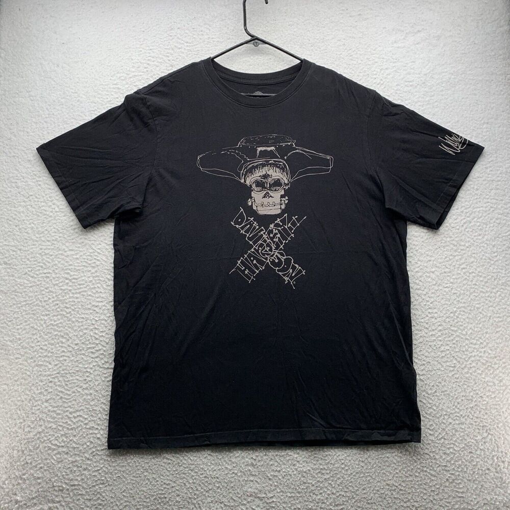 Harley Davidson Willie G T-Shirt Mens XL X-Large Black Skull Soft Touch Biker